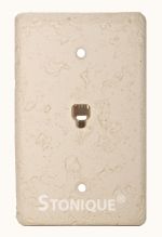 Stonique® Prewired Telephone Jack  in Biscuit